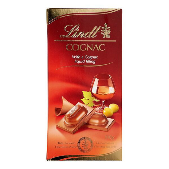 Imagem de Chocolate de Leite com Recheio de Cognac LINDT emb.100g