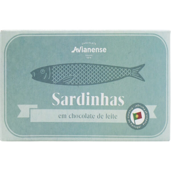 Imagem de Sardinhas em Chocolate de Leite 5 Unidades AVIANENSE lata 40g