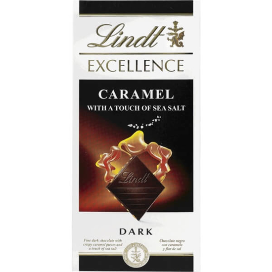 Imagem de Tablete de Chocolate Negro Excellence e Caramelo Salgado LINDT emb.100g