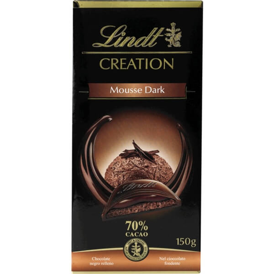 Imagem de Chocolate Preto com Recheio de Mousse 70% de Cacau LINDT CREATION emb.150g