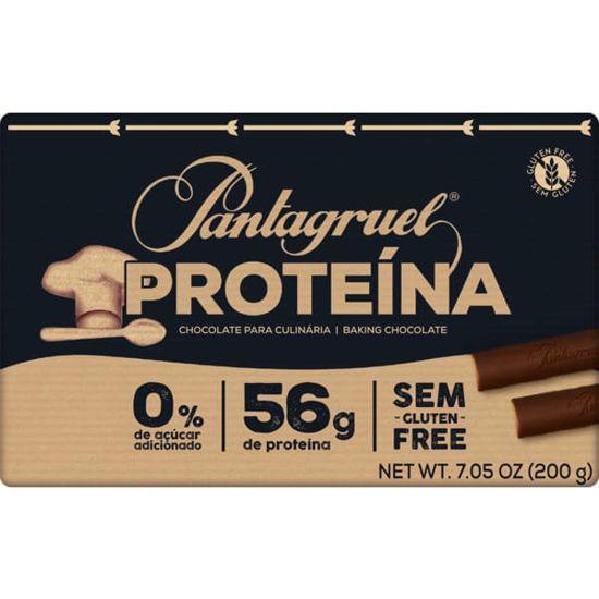 Imagem de Tablete de Chocolate Culinária Proteico sem Glúten PANTAGRUEL emb.200g