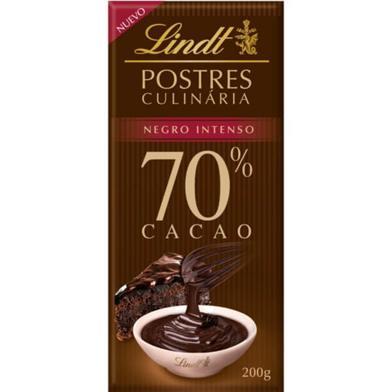 Imagem de Chocolate Culinário Preto Intenso 70% LINDT POSTRES emb.200g