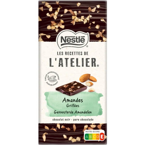 Imagem de Chocolate Preto com Amêndoas NESTLÉ L'ATELIER emb.115g
