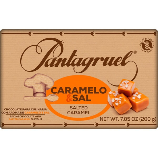 Imagem de Tablete de Chocolate Culinária Caramelo e Sal PANTAGRUEL emb.200g