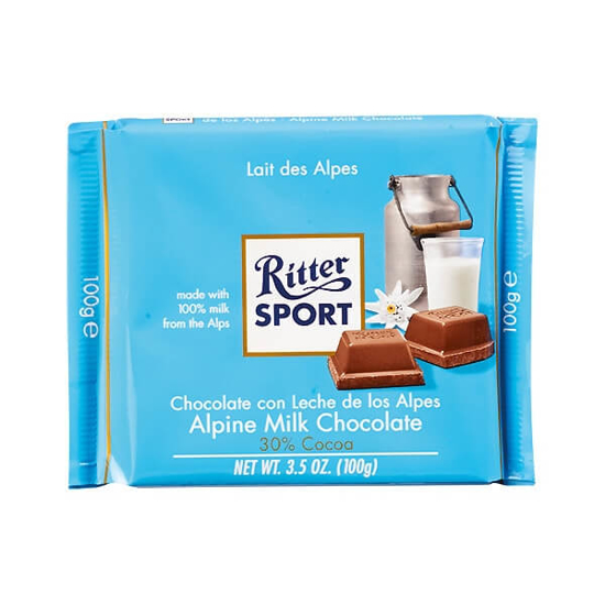 Imagem de Chocolate de Leite Extra Fino RITTER SPORT emb.100g