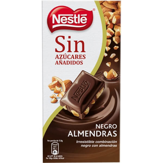 Imagem de Chocolate Preto com Amêndoas sem Açúcar NESTLÉ emb.125g