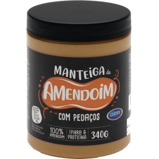 Imagem de Manteiga de Amendoim com Pedaços CISTER frasco 340g