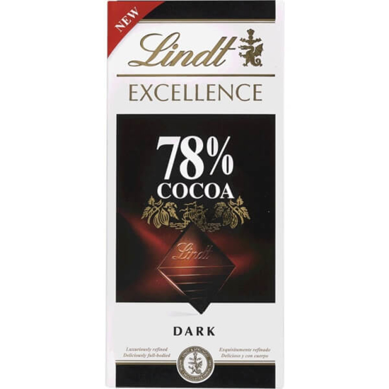 Imagem de Chocolate Preto 78% Cacau LINDT EXCELLENCE emb.100g