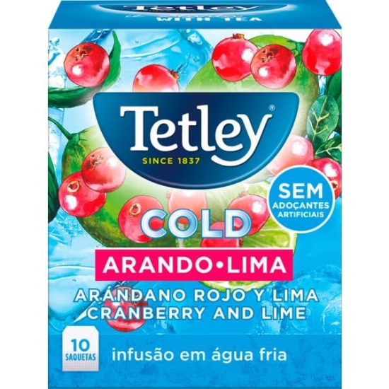 Imagem de Chá Cold Arando e Lima Saquetas TETLEY emb.10un