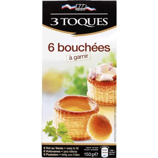 Imagem de Bouchées 3 TOQUES Pack 6 emb.150g