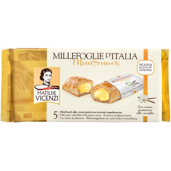 Imagem de Bolos Mini Recheados com Creme Millefoglie de Itália MATILDE VICENZI emb.125g