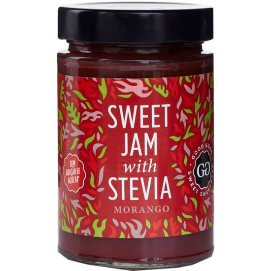 Imagem de Compota Sweet de Morango com Stevia GOOD GOOD frasco 330g