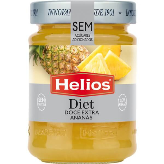 Imagem de Doce Extra de Ananás sem Glúten HELIOS DIET frasco 280g