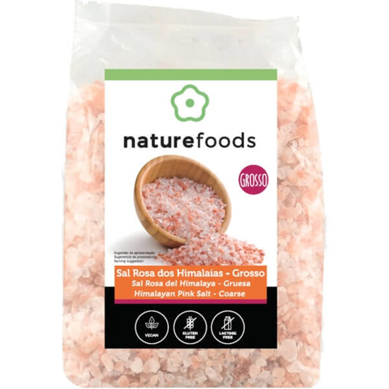 Imagem de Sal Rosa dos Himalaias Grosso sem Glúten NATUREFOODS emb.1kg