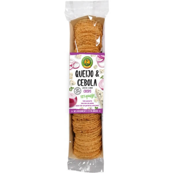 Imagem de Crisps com Queijo e Cebola CEM PORCENTO emb.100g