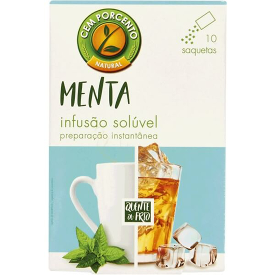 Imagem de Chá Solúvel Menta CEM PORCENTO emb.12g