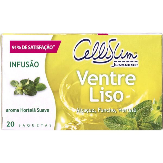 Imagem de Infusão Ventre Plano com Aroma a Menta Suave CELLISLIM JUVAMINE emb.20 unidades