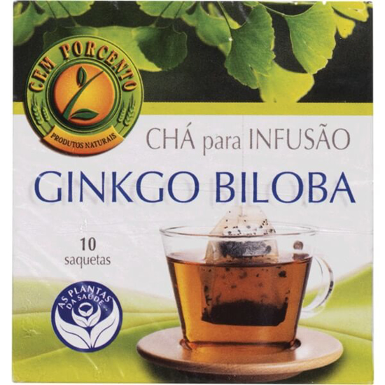 Imagem de Chá para Infusão Ginkgo Biloba 10 Unidades CEM PORCENTO emb.13g