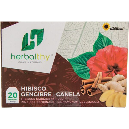 Imagem de Chá de Hibisco, Gengibre e Canela HERBALTHY emb.30g