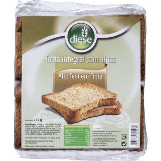 Imagem de Tostas Integrais com Algas DIESE emb.225g