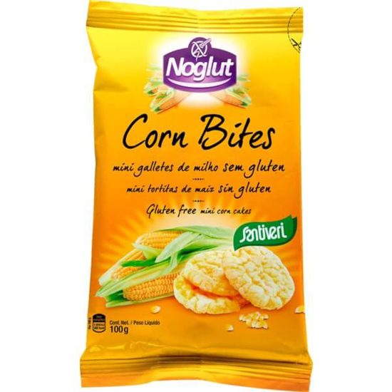 Imagem de Corn Bites Mini Tortas de Milho SANTIVERI emb.100g