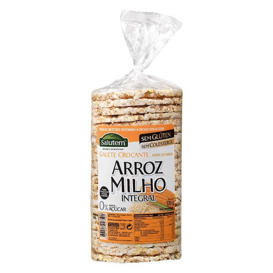 Imagem de Tortas de Arroz com Milho Integral SALUTEM emb.130g