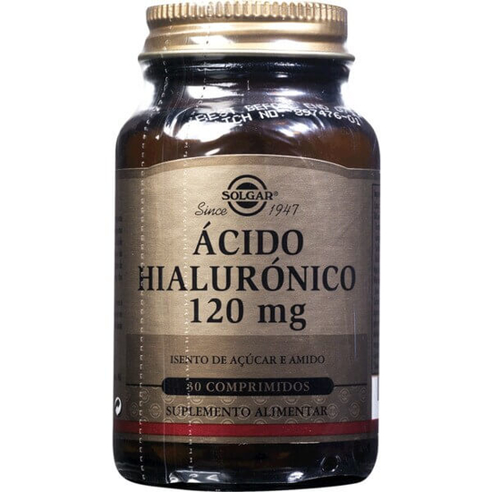 Imagem de Ácido Hyaluronic 120 mg SOLGAR frasco 30 comprimidos