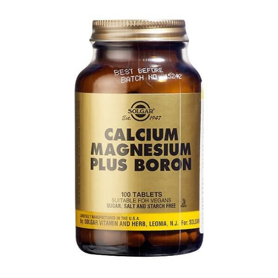 Imagem de Calcium Magnesium Plus Boron SOLGAR frasco 100 comprimidos