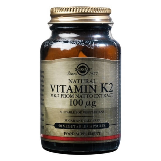 Imagem de Vitamina K2 Natural 100µg SOLGAR frasco 50 cápsulas