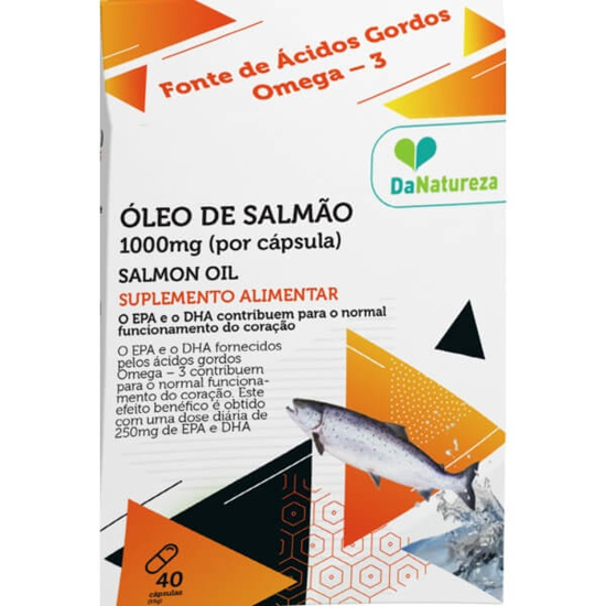 Imagem de Óleo de Salmão 1000 mg DA NATUREZA emb.40 cápsulas