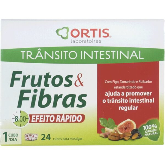 Imagem de Frutos e Fibras Trânsito Intestinal ORTIS emb.24 unidades