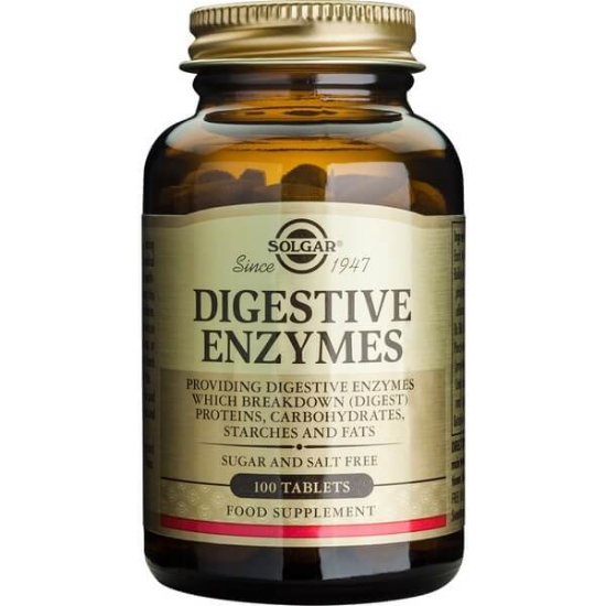 Imagem de Digestive Enzymes SOLGAR frasco 100 comprimidos