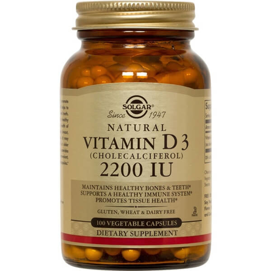 Imagem de Vitamina D3 2200UI SOLGAR frasco 100 cápsulas