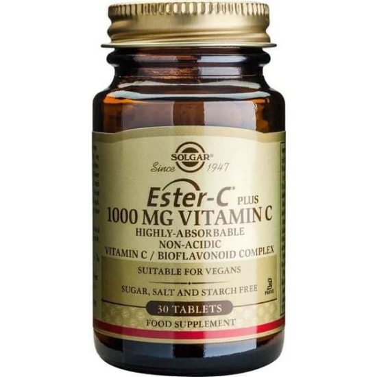 Imagem de Ester-C Plus 1000 mg Vitamina C Não Ácida SOLGAR frasco 30 comprimidos