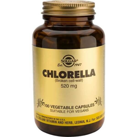 Imagem de Chlorella 520 mg SOLGAR frasco 100 cápsulas