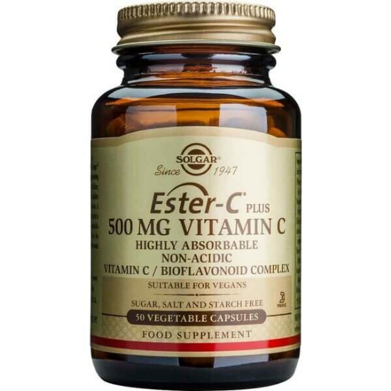 Imagem de Ester-C Plus 500 mg Vitamina C Não Ácida SOLGAR frasco 50 cápsulas