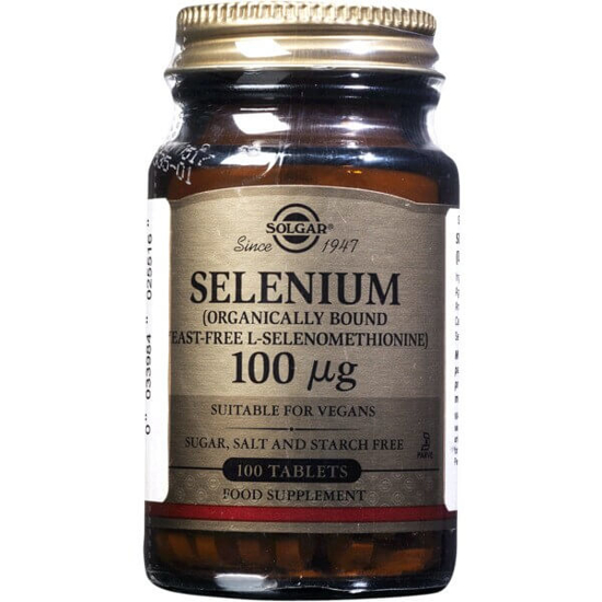 Imagem de Selenium 100µg SOLGAR frasco 100 comprimidos