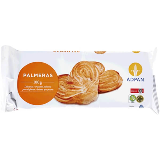 Imagem de Palmiers sem Lactose sem Glúten ADPAN emb.100g