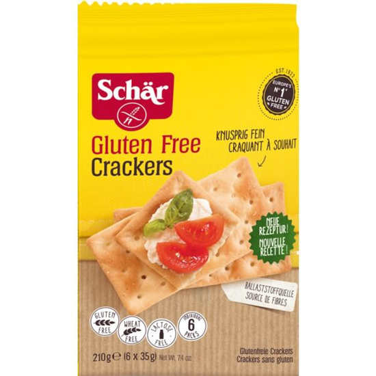 Imagem de Bolachas Crackers SCHAR Pack 6 x 35 g sem Glúten emb.210g