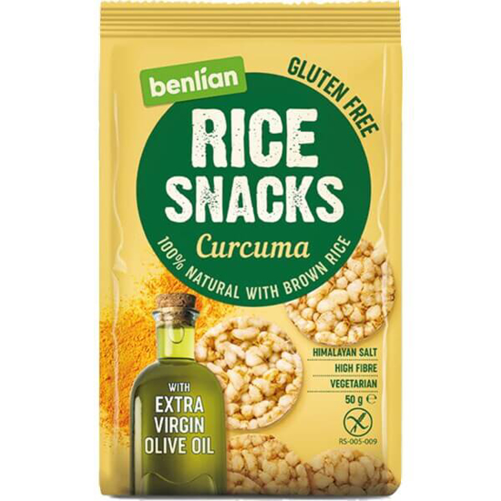 Imagem de Snack de Arroz com Curcuma sem Glúten BENLIAN emb.50g