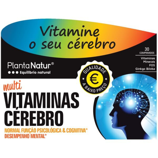 Imagem de Multi Vitaminas Cérebro PLANTA NATUR emb.30 comprimidos