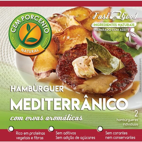 Imagem de Hambúrguer Mediterrânico CEM PORCENTO emb.150g