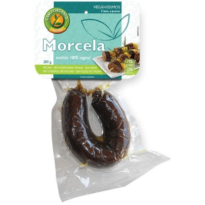 Mostrar detalhes para Morcela 100% Vegetal CEM PORCENTO emb.200g Imagem de Morcela 100% Vegetal CEM PORCENTO emb.200g