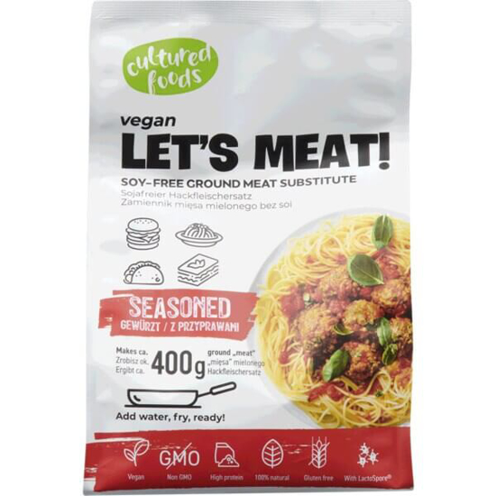 Imagem de Base de Proteína Let's Meat Vegan sem Lactose e sem Glúten CULTURE FOOD emb.150g