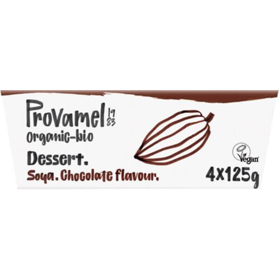 Imagem de Sobremesa de Soja com Chocolate Biológica PROVAMEL Pack 4 emb.125g