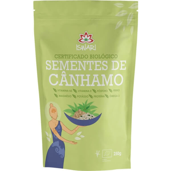 Imagem de Sementes de Cânhamo Descascadas Biológicas ISWARI emb.250g