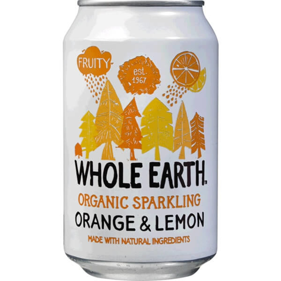 Imagem de Refrigerante de Laranja e Limão Biológico WHOLE EARTH emb.330ml