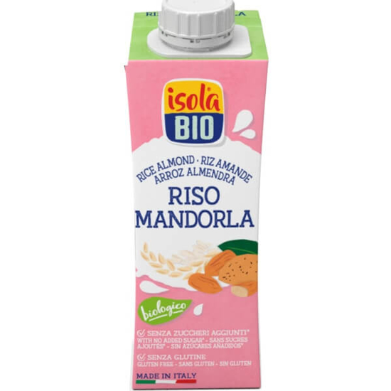 Imagem de Bebida de Arroz + Amêndoa sem Açúcar Biológica ISOLA BIO emb.250ml