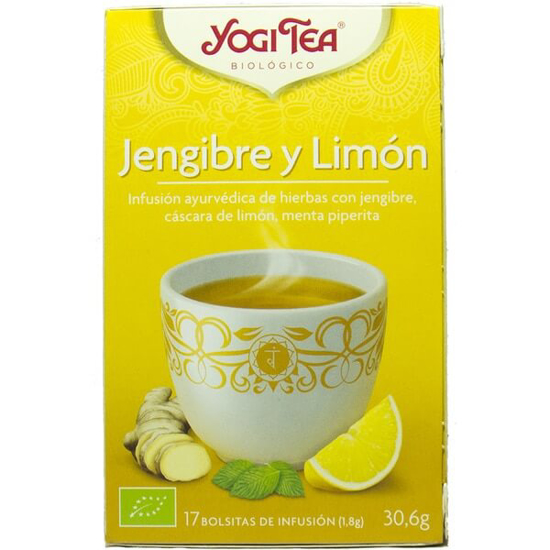 Imagem de Infusão de Ervas com Gengibre e Limão Biológica YOGI TEA emb.17 unidades