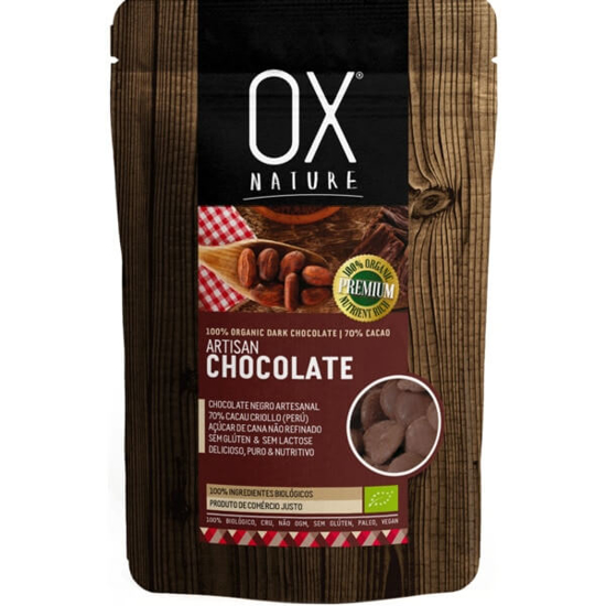 Imagem de Chocolate Artesanal 70% Cacau Biológico OX NATURE emb.80g